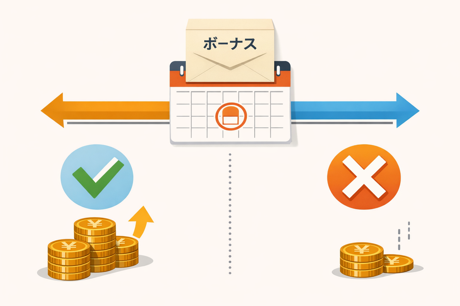 【事例】賞与「支給日在籍」型の最適退職日(ケース別試算)