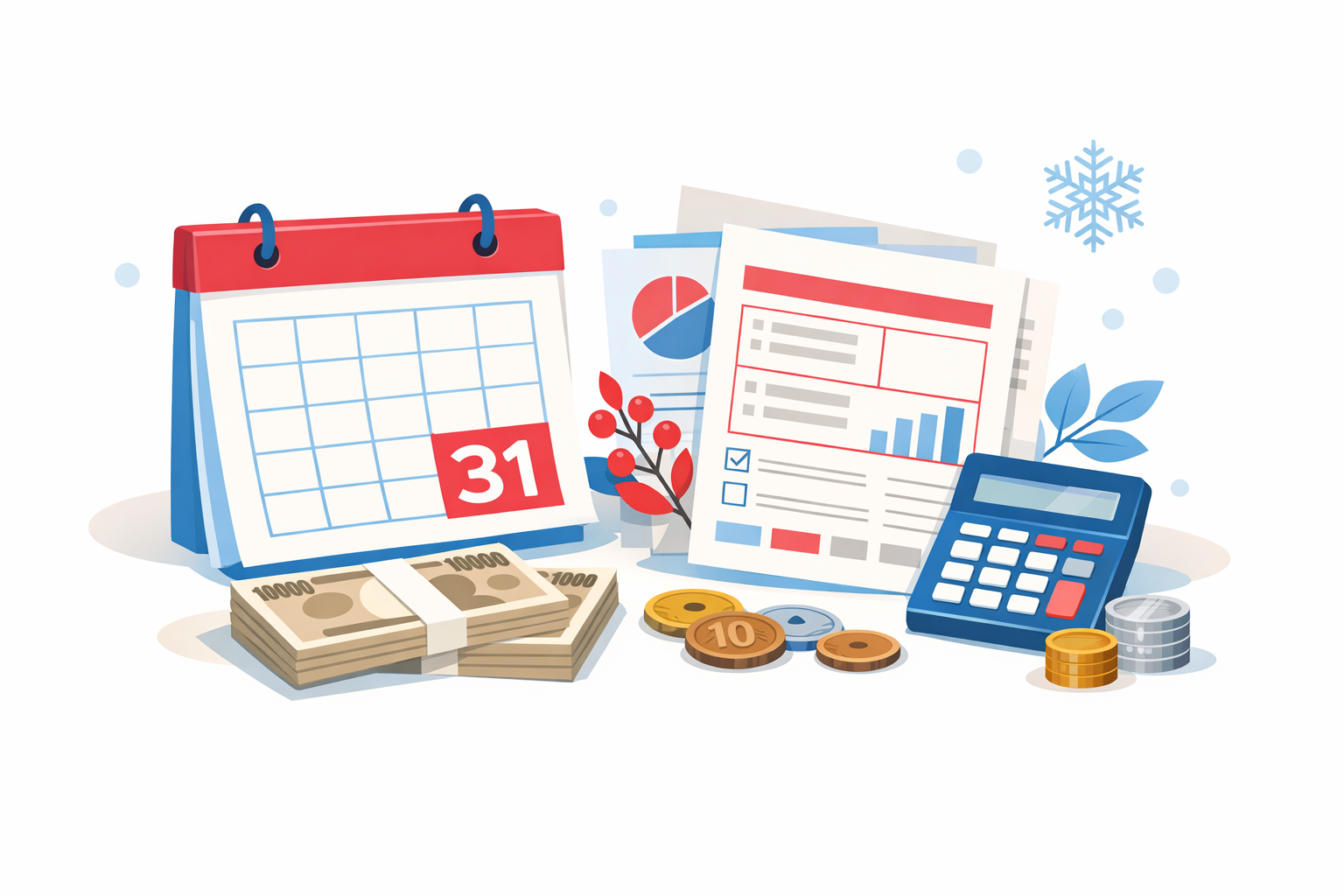 12月退職の年末調整はどうなる?確定申告の要否と社保の損得を日付別に解説